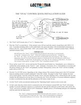 THE “OVAL” CONTROL OPERATING GUIDE - 2