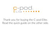 Quick Guide C-pod Elite 2022 - 2