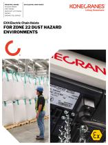 eXN Electric Chain Hoists for Zone 22 Dust Hazard Environments - 1