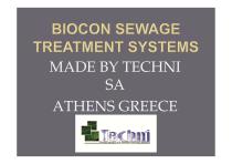 MINI-BIOCON SEWAGE TREATMENT SYSTEMS - 1