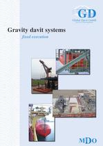 Gravity davit systems fixed execution - 1