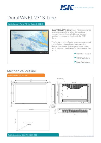 DuraPANEL 27" S-Line