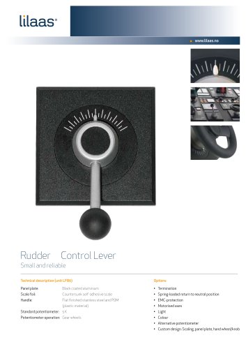 follow-up rudder control handle for ships LF80