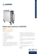 Plate Dispenser. Mobile, heated - 1