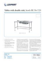 S/S Double Sink Unit BE-50/T-29 - 1