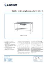 S/S Single Sink Unit BE-50 - 1