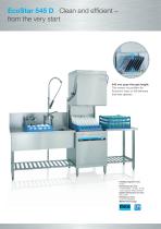 Catalogue Hood-type glass and-dishwashing machines Ecostar-line Ecostar-545 D-8