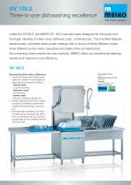 Catalogue Hood-type glass and-dishwashing machines Premium-line DV 120.2-3