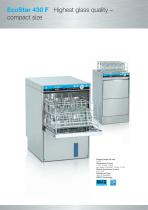 Catalogue Undercounter glass and dishwashing machines Ecostar-line Ecostar 430F - 4