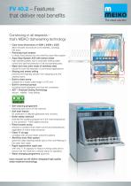 Catalogue Undercounter glass and dishwashing machines Premium-line FV 40.2 - 5