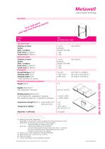 Metawell® data sheets - 3