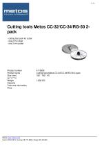 Cutting tools Metos CC-32/CC-34/RG-50 2- pack - 1