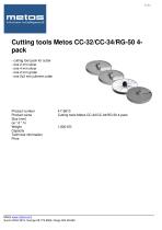 Cutting tools Metos CC-32/CC-34/RG-50 4- pack - 1