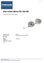 Disc holder Metos RG-100-400 - 1