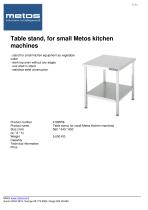 Table stand, for small Metos kitchen machines - 1