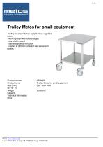 Trolley Metos for small equipment - 1