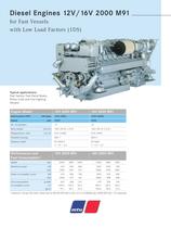 MTU Diesel Engines 12V/16V 2000 M91 for Fast Vessels with Low Load Factors (1DS) - 1