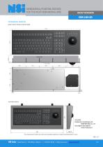 Backlit keyboard with 50mm trackball - 3