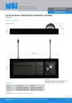 Backlit keyboard with ergonomical trackball - 3