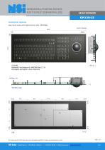 Backlit keyboard with laser trackball - 2