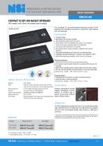 Compact backlit keyboard with laser trackball - 1