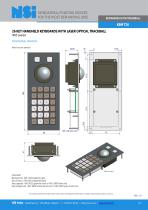 Handheld keyboard with 38mm optical trackball - 2