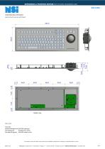 INDUSTRIAL IP67 KEYBOARD WITH TRACKBALL - 2