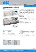 Industrial keyboard with 50mm trackball - 1