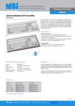 Industrial keyboard with touchpad - 1