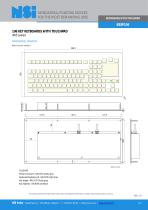 Industrial keyboard with touchpad - 2