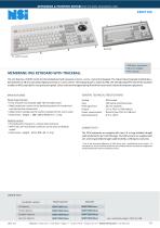 MEMBRANE IP65 KEYBOARD WITH TRACKBALL - 1