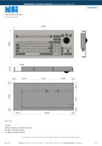 MEMBRANE IP65 KEYBOARD WITH TRACKBALL - 2