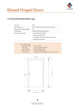 Light weight fire rated glazed doors & walls - 5