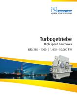 High Speed Gearboxes RTG 280 - 1000 - 1