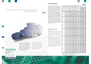 Gear PUMP unitS R65 - 1