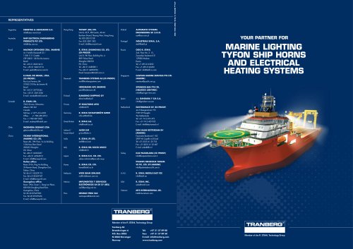 Tranberg Marine Brochure