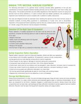 Material handling lifting equipment - 2