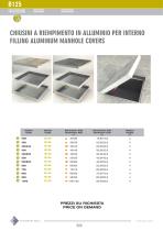 CHIUSINI A RIEMPIMENTO IN ALLUMINIO PER INTERNO FILLING ALUMINUM MANHOLE COVERS - 1