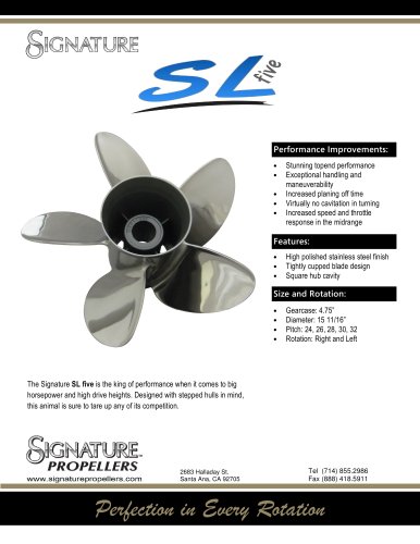 SL FIVE BROCHURE