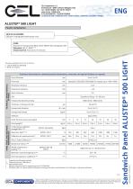 Sandwich panel ALUSTEP 500 LIGHT