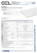 Sandwich panel ALUSTEP W-1