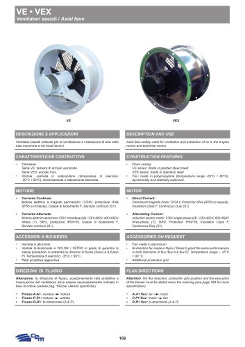AXIAL FANS VE • VEX