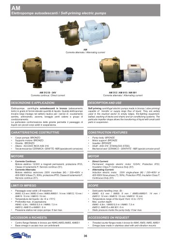 SELF-PRIMING ELECTRIC PUMP AM