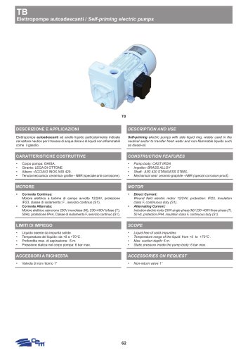 SELF-PRIMING PUMPS TB