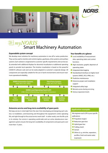 Flyer myNORIS - Alarm, Monitoring and Control System