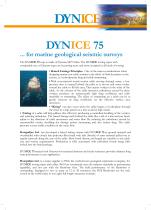 DYNICE 75... for marine geological seismic surveys - 1