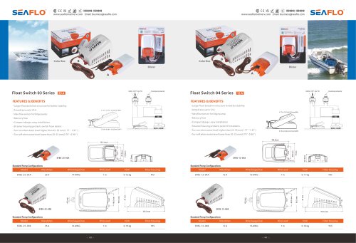 Boat switch SFBS-25-03 series , Pump switch SFBS-12-04 series