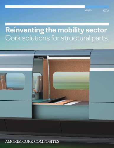 Cork materials for structural parts