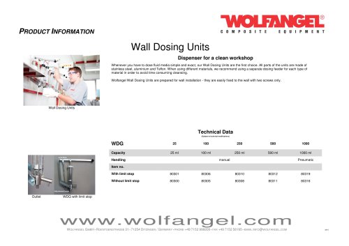 Wall Dosing Units