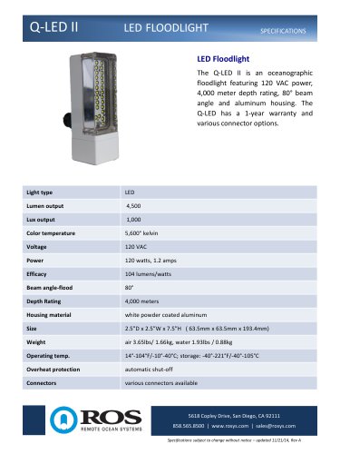 Q-LED II LED FLOODLIGHT